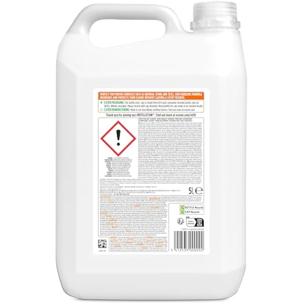 Ecover Floor Soap Refill – Natural Linseed Oil Floor Cleaner, 5L