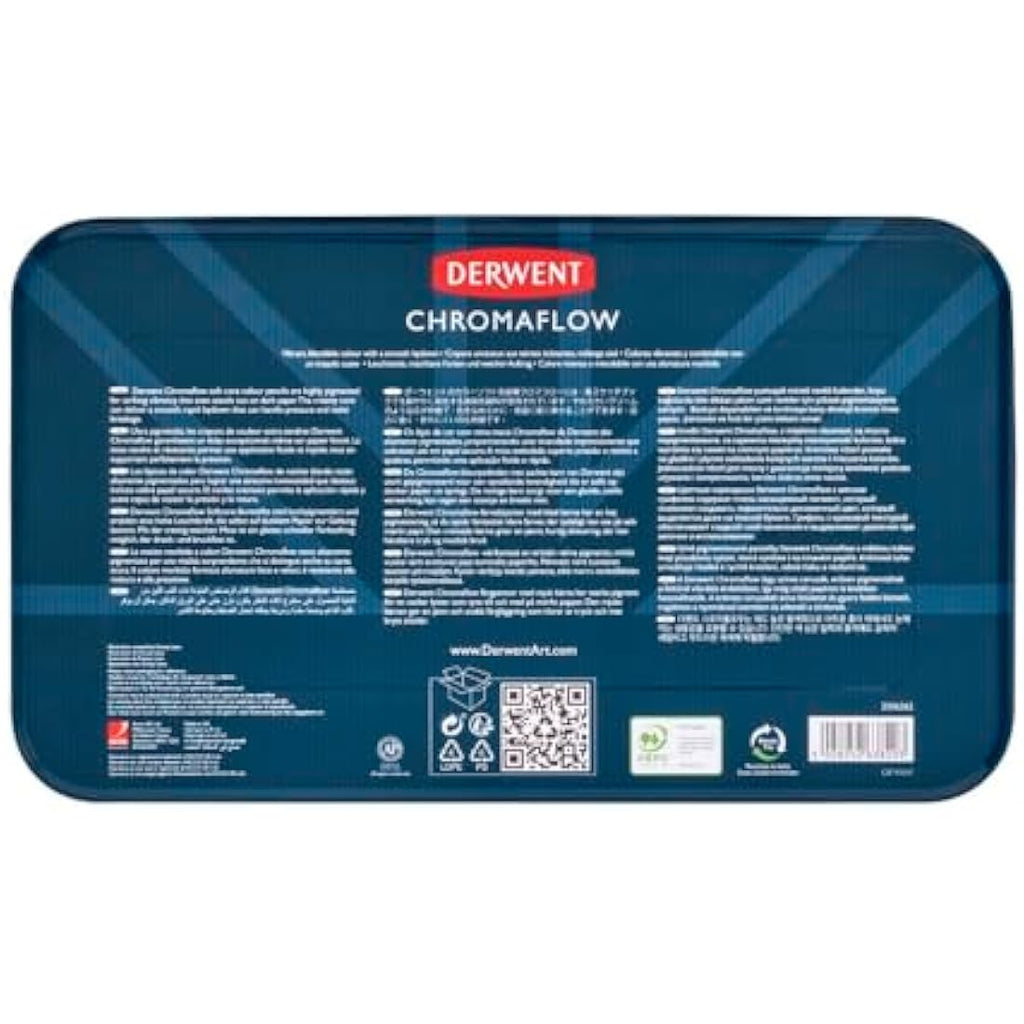 Derwent Chromaflow Pencils - Set of 100 Professional Colored Pencils