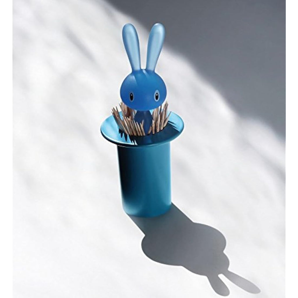 Alessi Magic Bunny Toothpick Holder – Black Designer Resin Dispenser