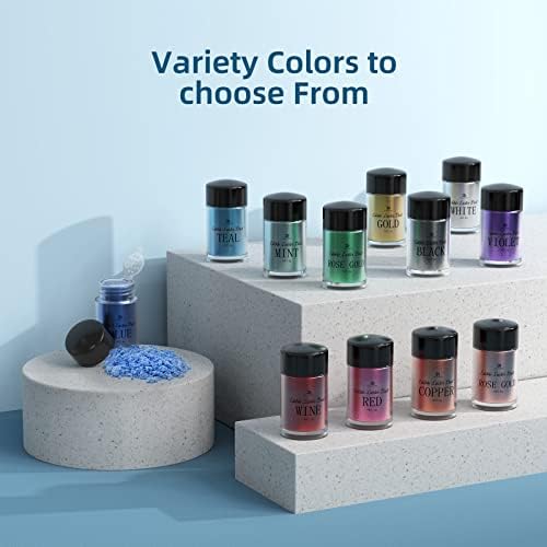 Edible Luster Dust Set | 12 Metallic Shimmer Colors for Cakes