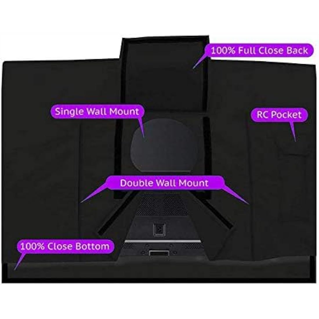 Jolof Store Outdoor TV Cover – Waterproof 600D Oxford Screen Protector