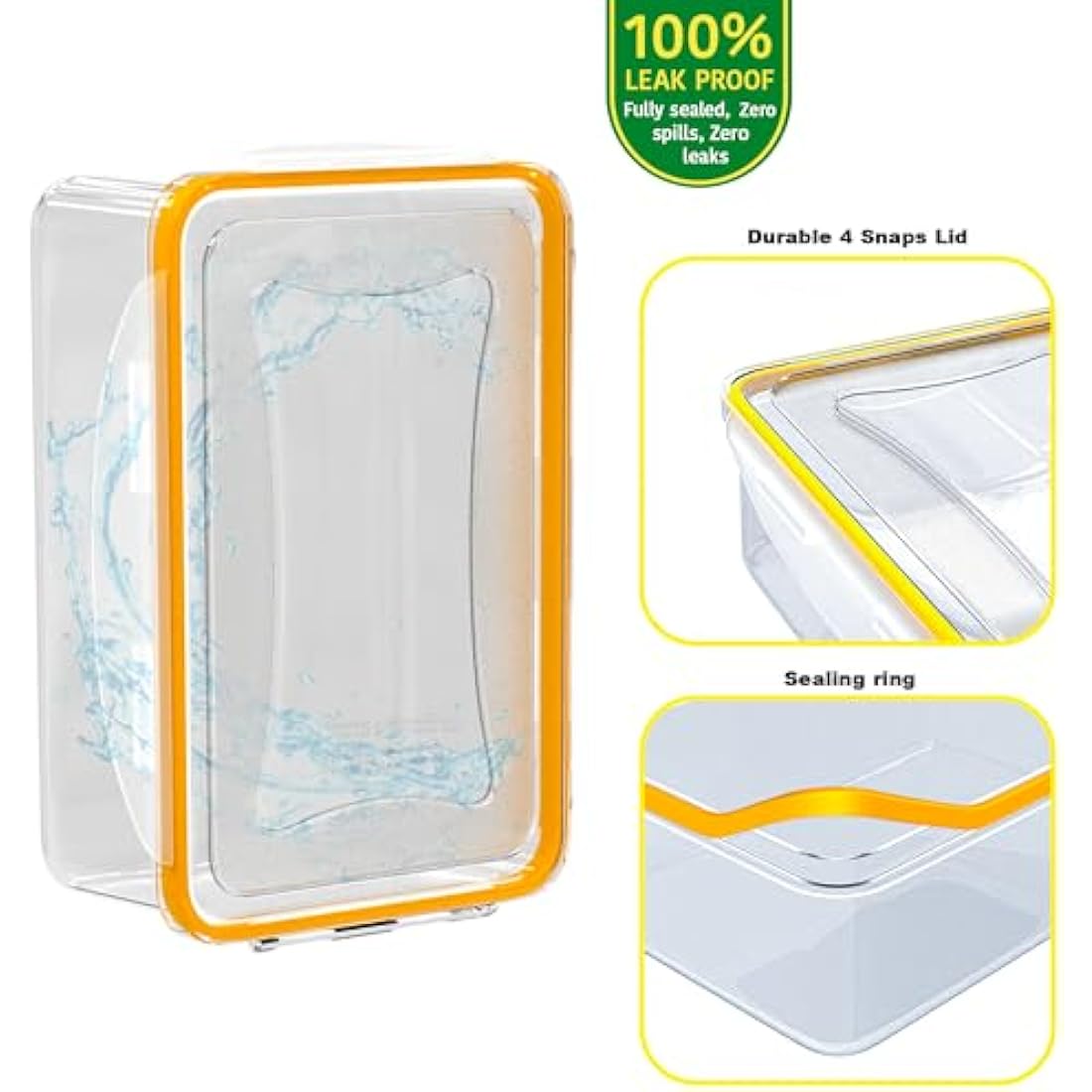 Jolof Store 40-Piece Airtight Food Storage Containers | Leak Proof Plastic
