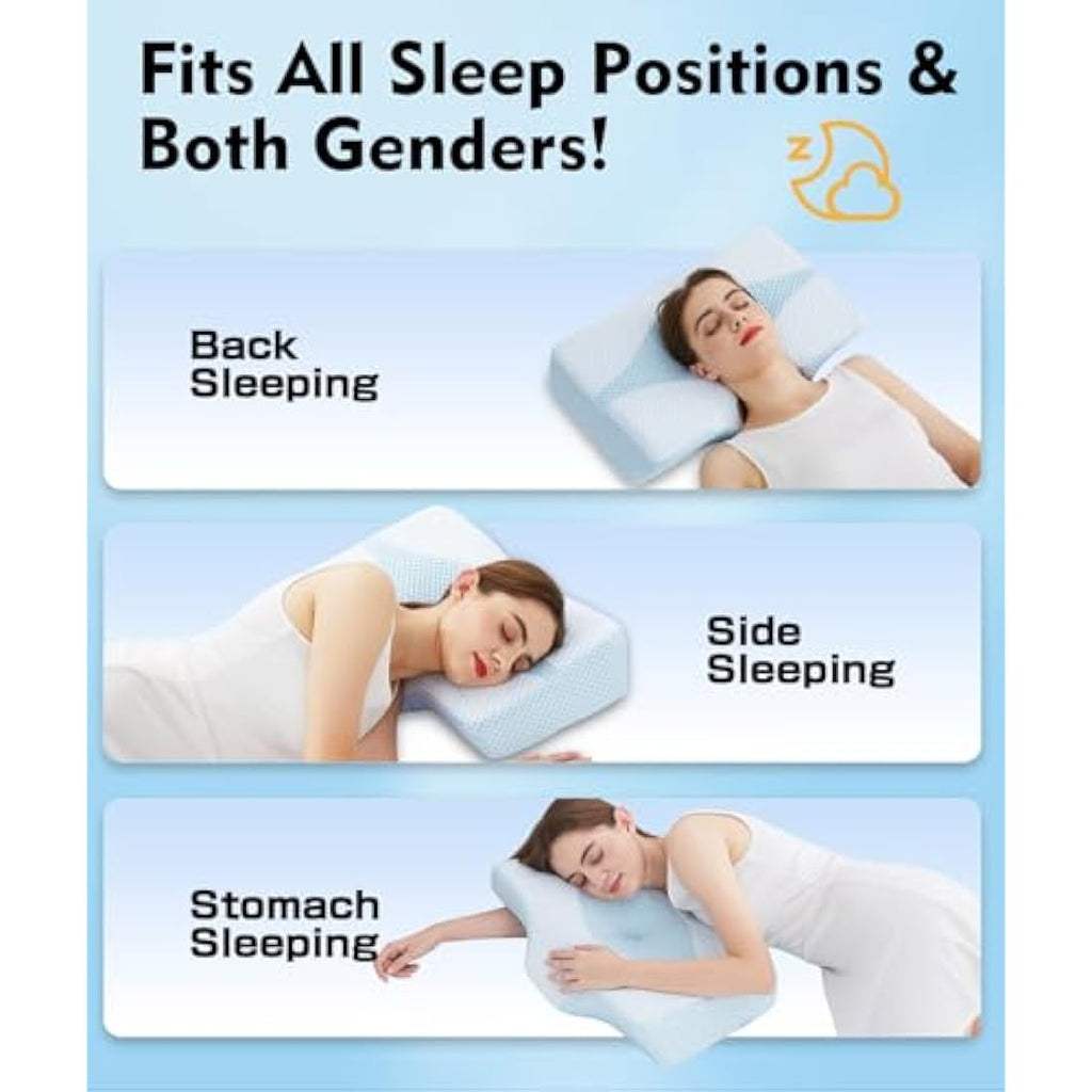 HYDOMI Orthopedic Memory Foam Cervical Pillow for Neck and Shoulder Pain