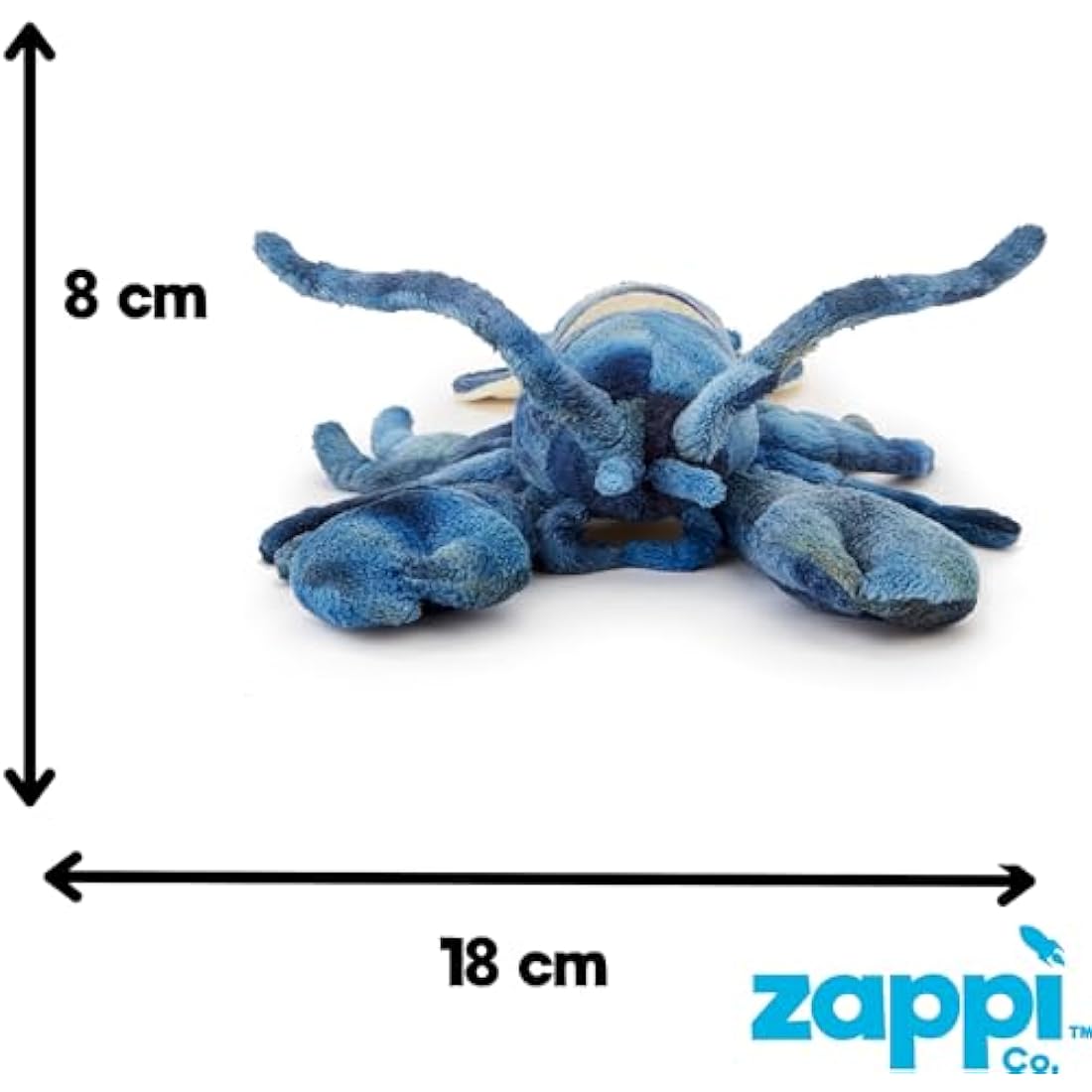 Zappi Co Lobster Plush Stuffed Animal - Soft 35cm Washable Toy for Kids
