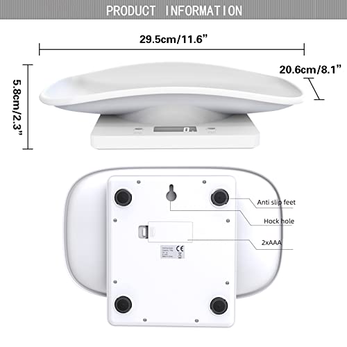 Digital Pet Scale | 10kg Small Animal Weighing Scale
