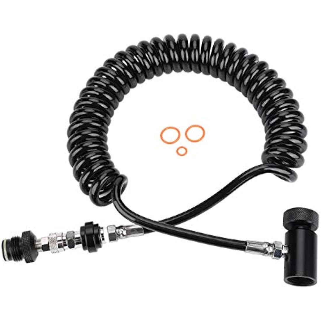 Jolof Store Paintball Remote Coil Hose – 4500 PSI HPA/CO2 Connection