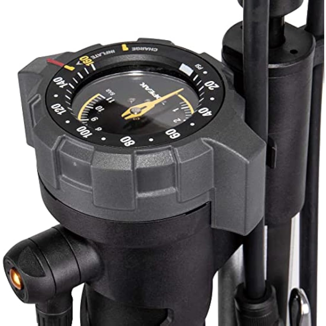Topeak JoeBlow Booster Tubeless Floor Pump – 160 PSI, Black