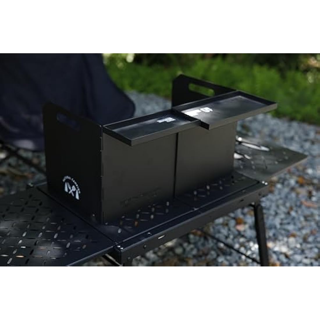 HIKEMAN Folding Camping Stove Windshield – Portable Steel Windscreen