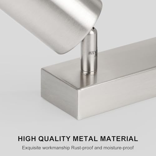 Ketom 4-Way Adjustable Ceiling Spotlight | Modern Matt Nickel GU10 Light