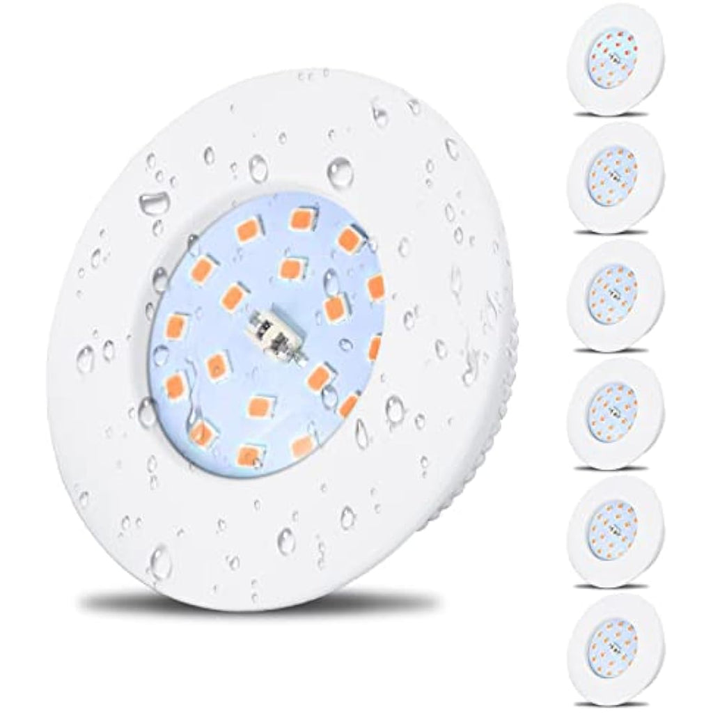 HiBay 5W Ultra Slim LED Recessed Downlights - IP44 Warm White (6 Pack)