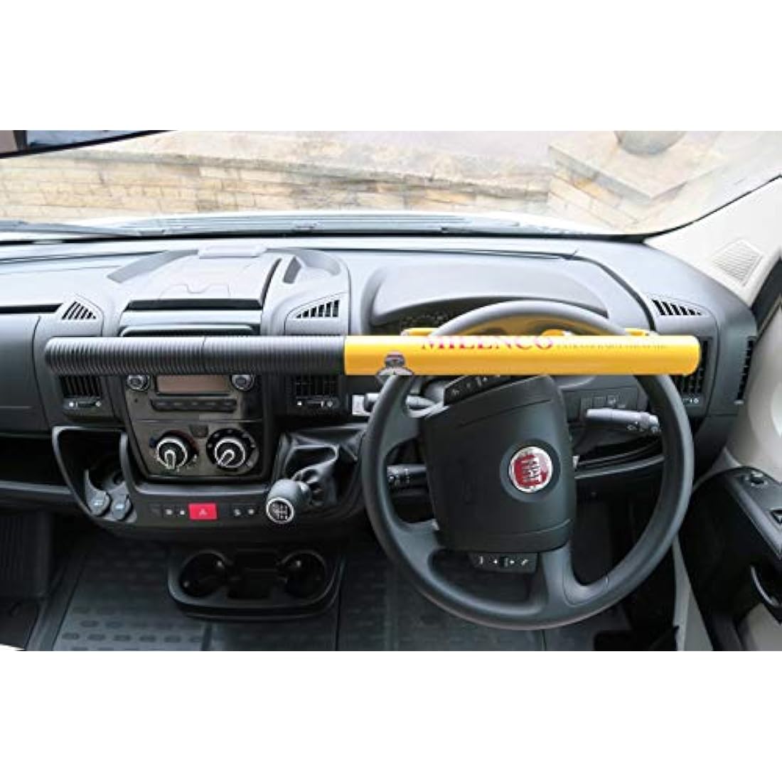 Milenco Commercial Steering Wheel Lock – High-Visibility Yellow Security