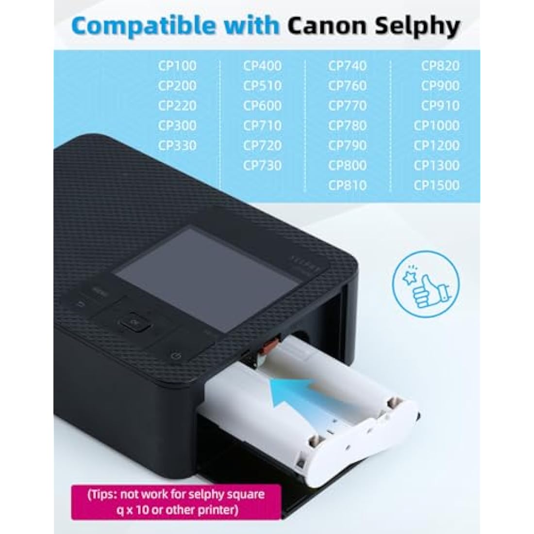 Airmall KP-108IN Ink and Photo Paper Set for Canon Selphy CP1500 CP1300