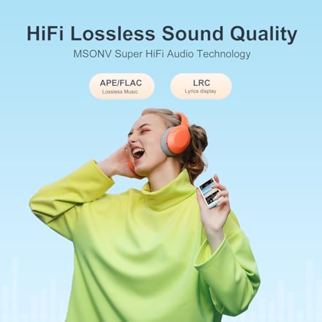 MECHEN 64GB MP3 Player with Bluetooth 5.3 | 2.4" Touch Screen HiFi Audio