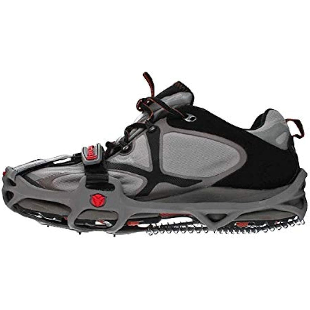 Yaktrax Run Ice & Snow Grips – Carbide Spikes & Steel Coils, Grey