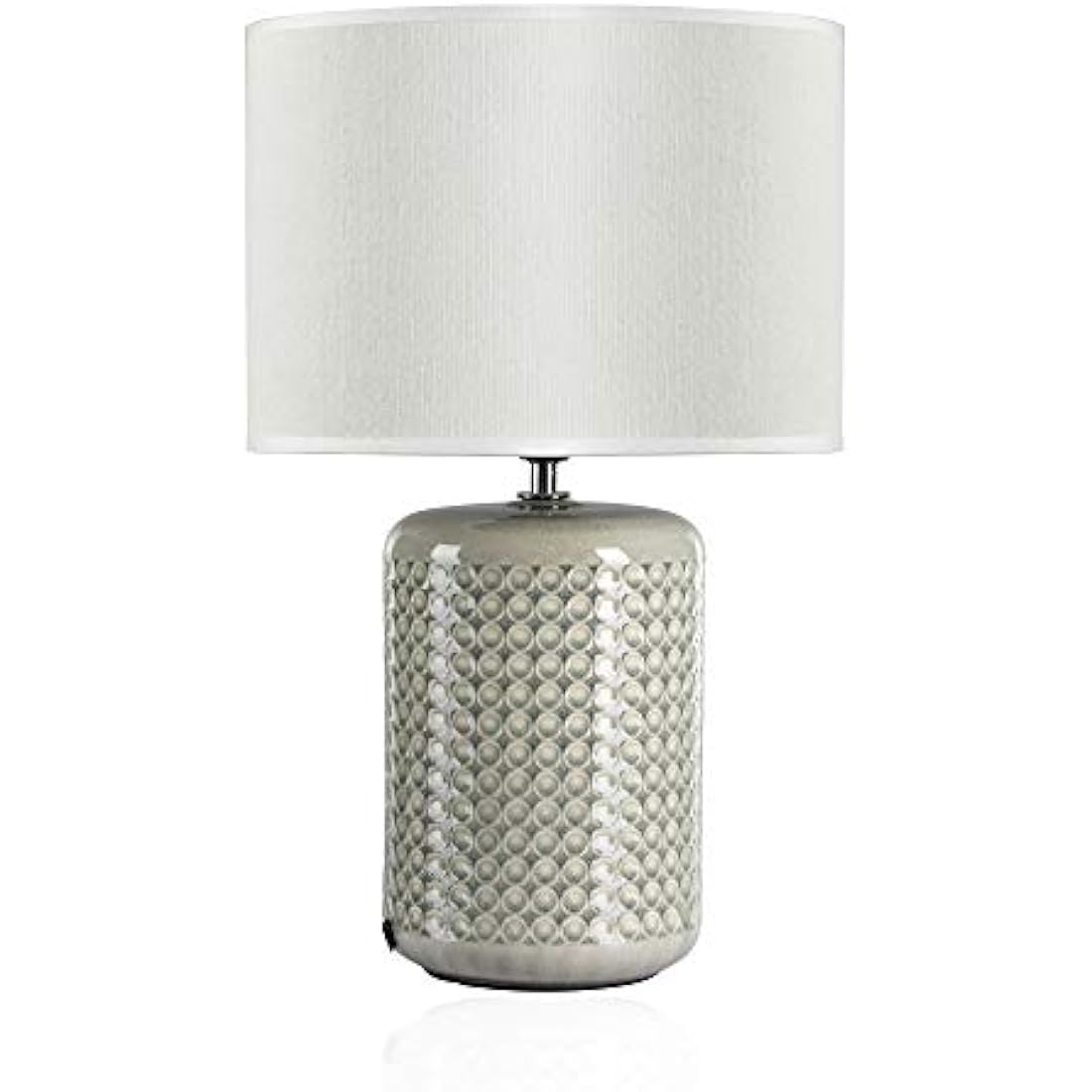 Pauleen Go for Glow Ceramic Table Lamp | Green & Beige E27 Luminaire