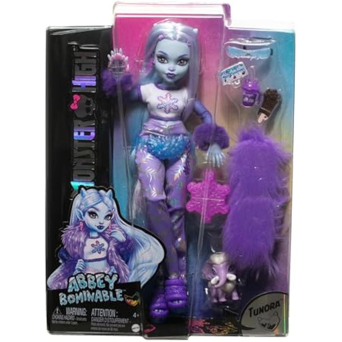 Monster High Abbey Bominable Yeti Fashion Doll with Pet Mammoth