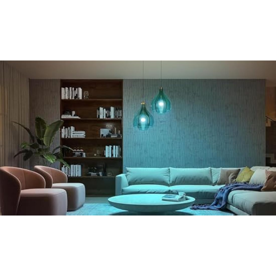 Philips Hue White & Colour Ambiance E27 Smart Bulbs - 2 Pack