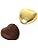 Jolof Store 100 Milk Chocolate Hearts | Gold Foil Wedding Favours