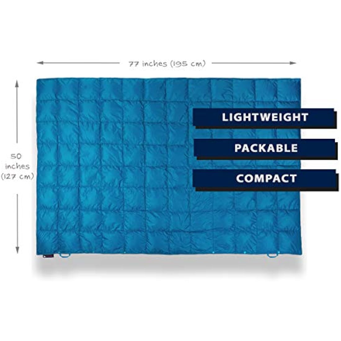 Get Out Gear Down Camping Blanket – 650 Fill Power Packable Poncho