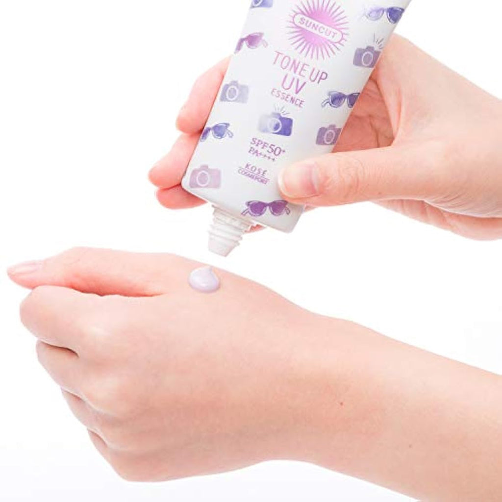 KOSE Suncut Tone Up UV Essence SPF 50+ Brightening Sunscreen 80g