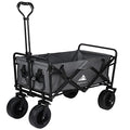 Heavy Duty Folding Wagon – All-Terrain Utility Cart with Cover, Grey