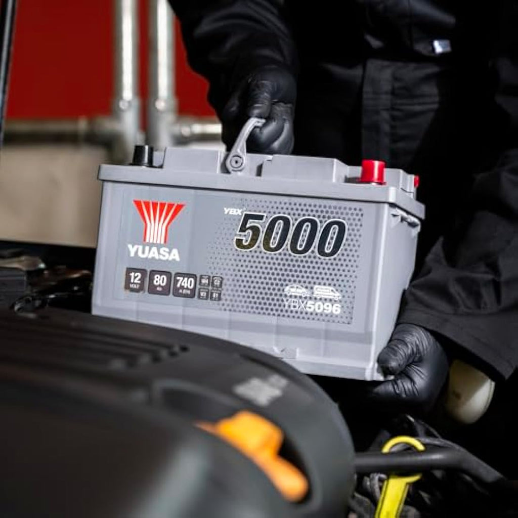 Yuasa YBX5096 12V 80Ah 740CCA Silver High Performance Car Battery