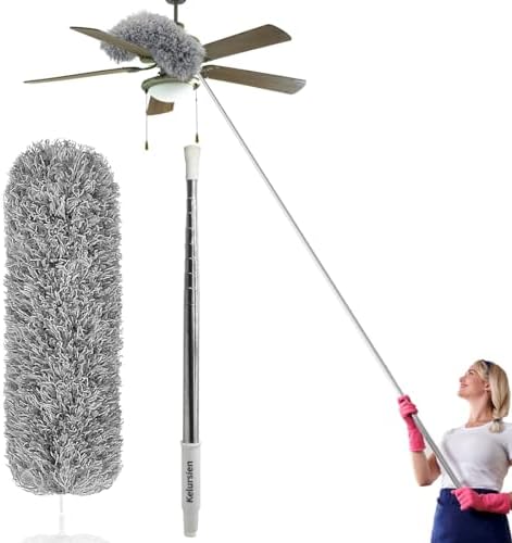 Microfiber Feather Duster | 100" Extendable Stainless Pole