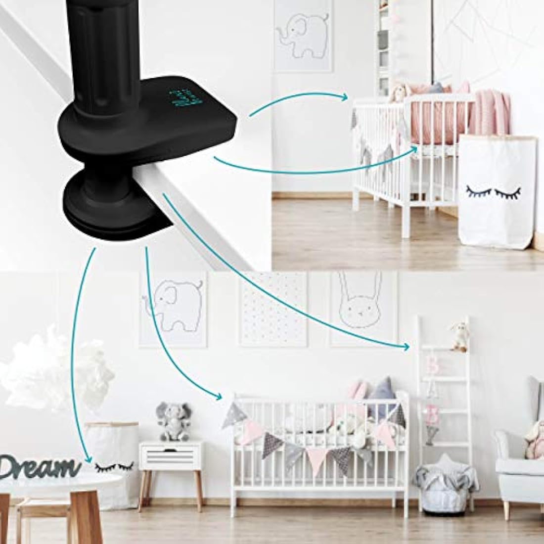 Flexi Twist Baby Monitor Holder – No-Drill Flexible Mount