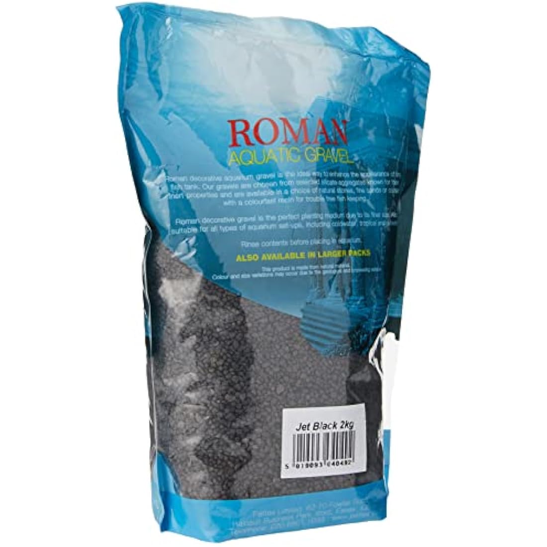 Pettex Roman Gravel Jet Black Aquatic Substrate for Fish Tanks - 2kg