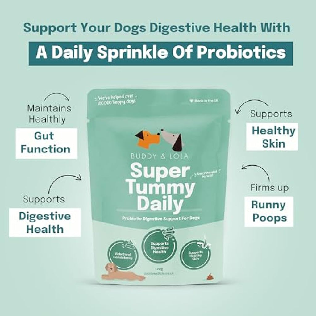 Buddy and Lola Dog Probiotics Powder | Soil Based Gut Health Supplement