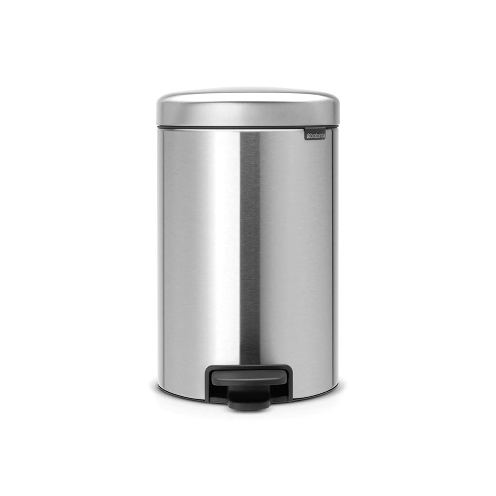 Brabantia NewIcon 12L Pedal Bin – Matt Steel Soft-Close Waste Bin