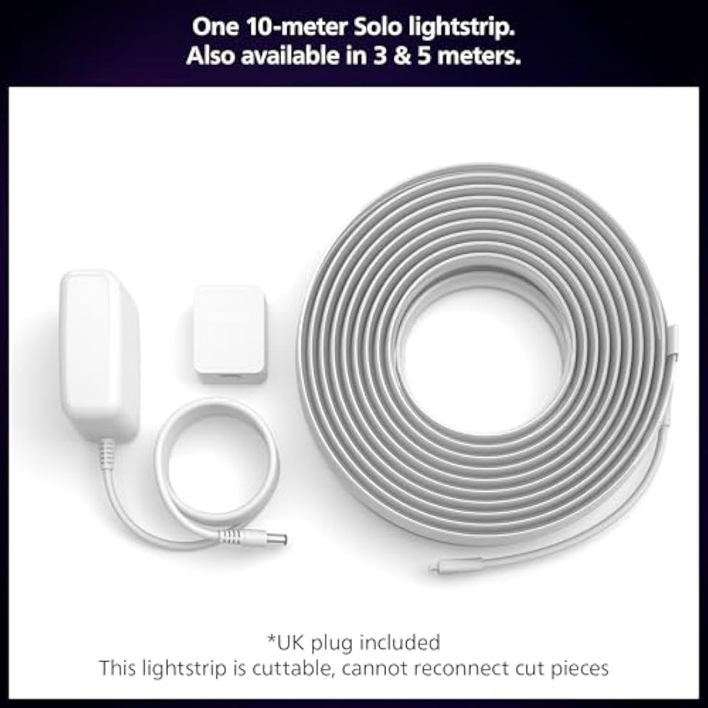 Philips Hue Solo 10m Smart LED Lightstrip – RGBWW Indoor Ambient Light