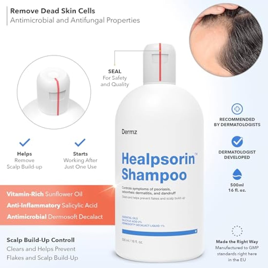 Healpsorin Psoriasis & Eczema Bundle – Medicated Shampoo and 2X Cream