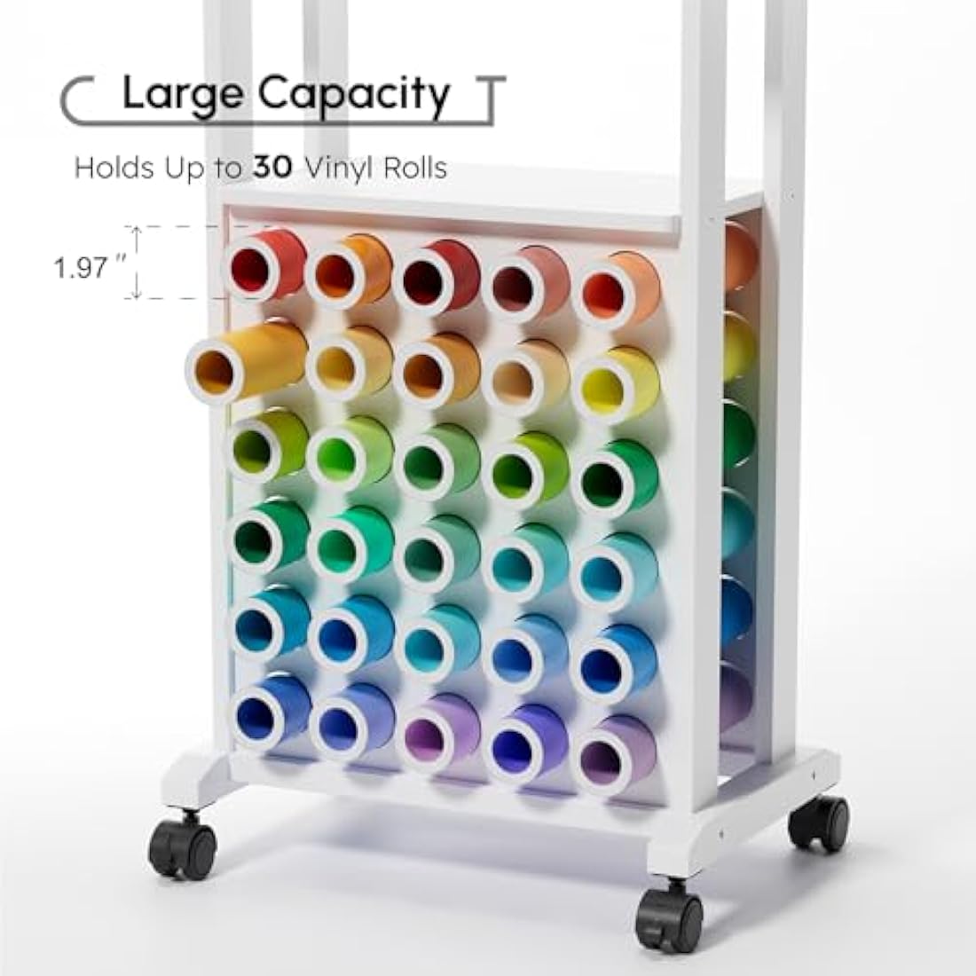 Rolling Craft Trolley – 30 Vinyl Roll Holder & Machine Stand