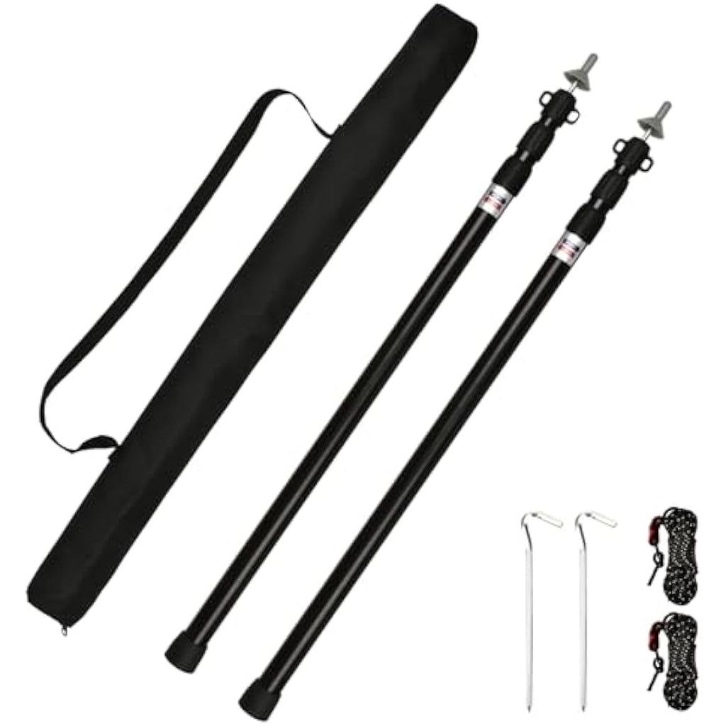 Telescopic Aluminium Tent Poles | 95-234cm Awning Support