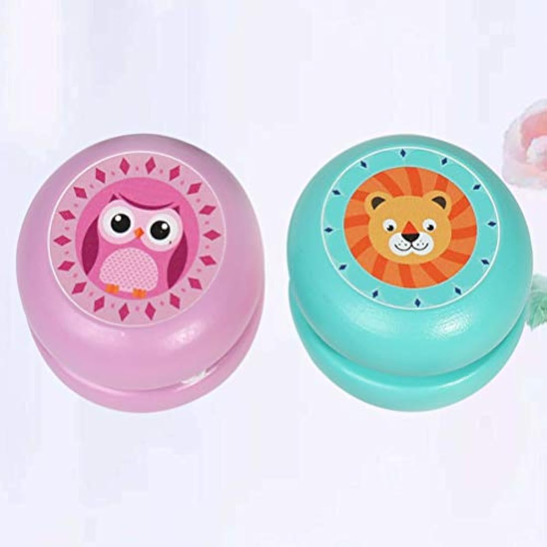 Cartoon Animal Yoyo Toys – 2pc Classic Wooden Kids Toys
