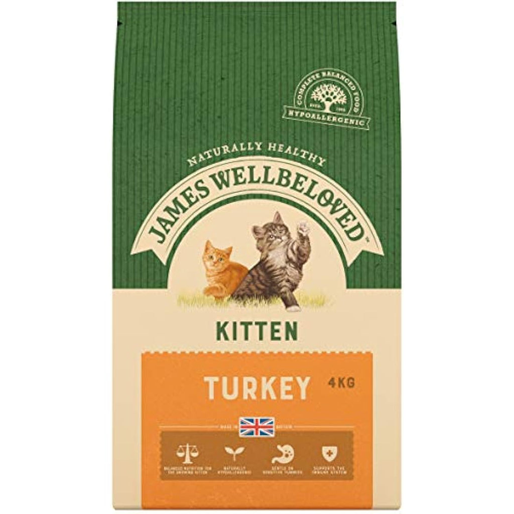 James Wellbeloved Kitten Turkey Hypoallergenic Dry Cat Food - 4kg
