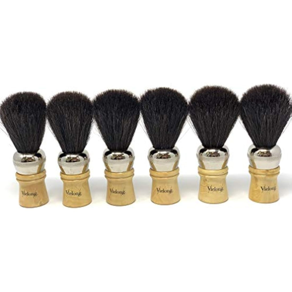 Vielong Black Horse Hair Shaving Brush – Traditional Grooming Tool