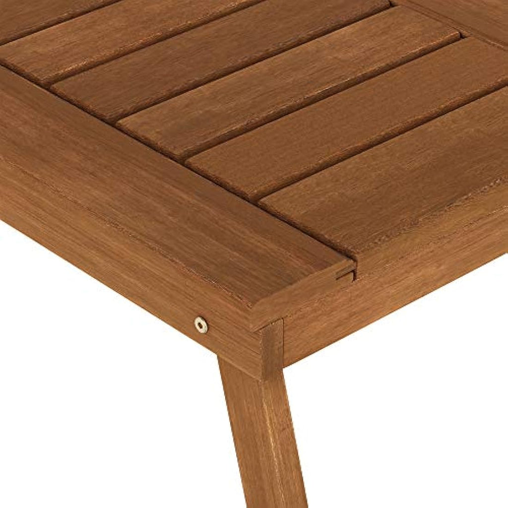 Furinno Patio Folding Table – Weatherproof Meranti Wood Outdoor Table