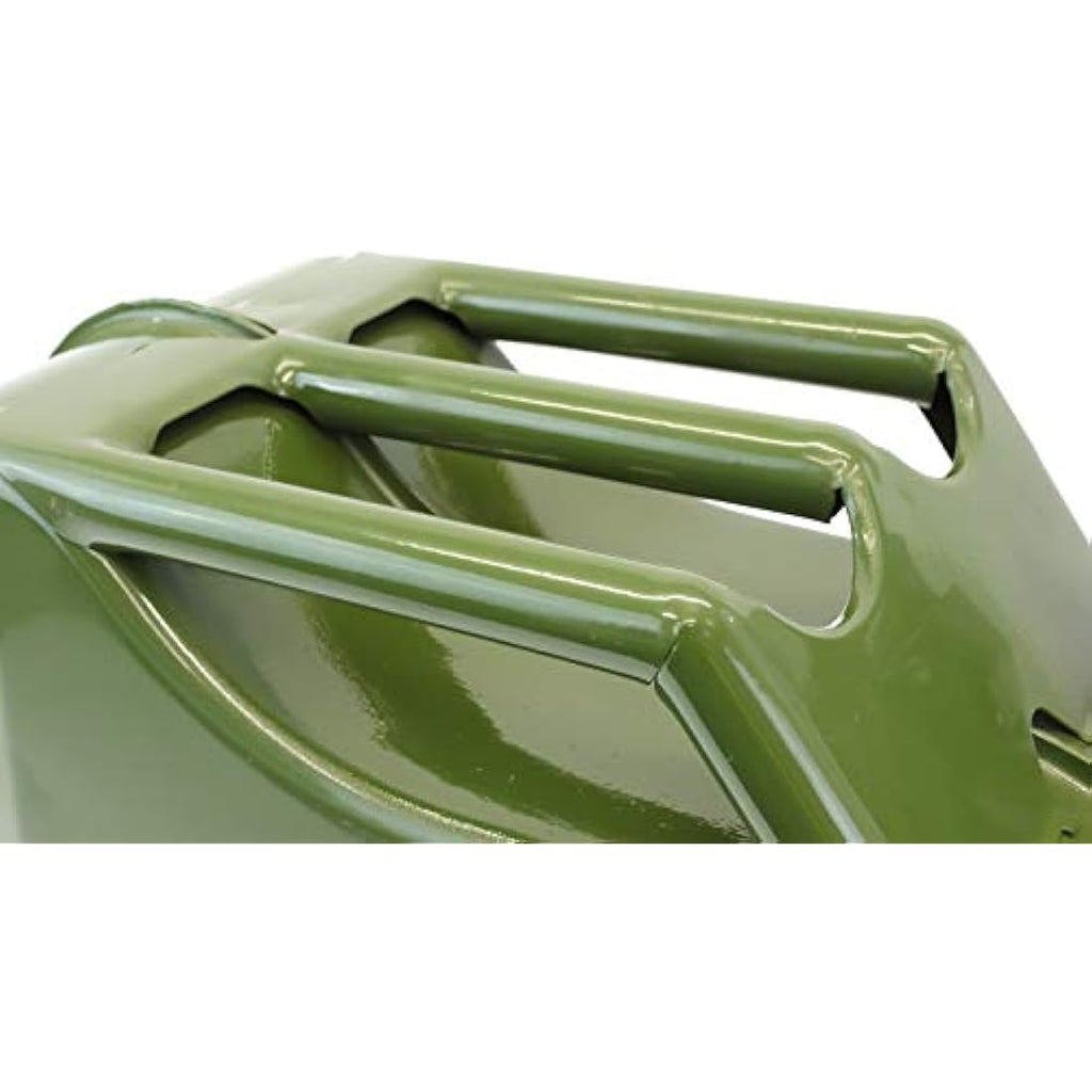 Streetwize 20L Metal Jerry Can – Green Fuel Storage for Petrol & Diesel