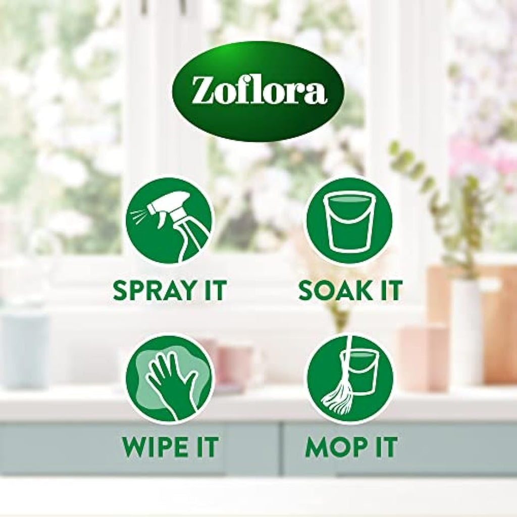 Zoflora Mountain Air Concentrated Disinfectant Liquid - 500ml (Pack of 6)