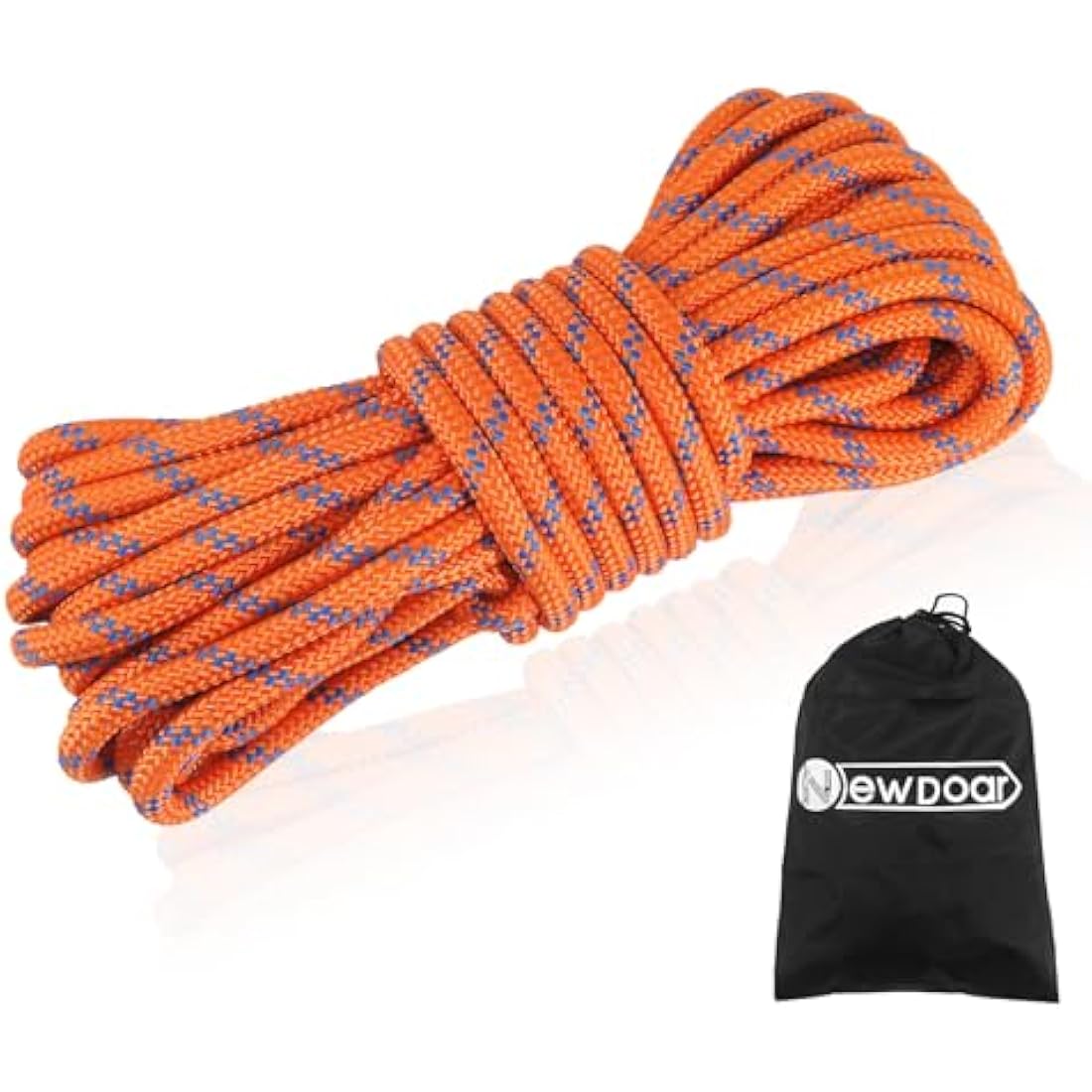 NewDoar 10mm Static Accessory Cord – 18KN High Strength Outdoor Utility Rope