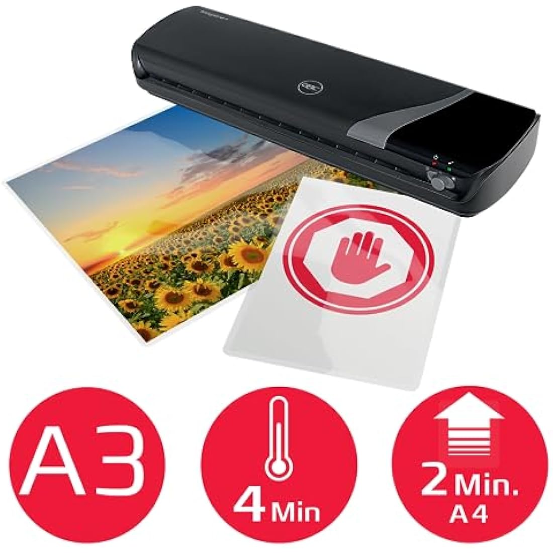 GBC Inspire+ A3 Laminator | Compact Home Office Machine with Pouches