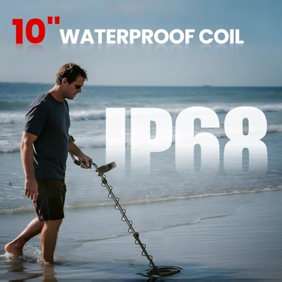 DR.ÖTEK Metal Detector for Adults – IP68 Waterproof with LCD Display