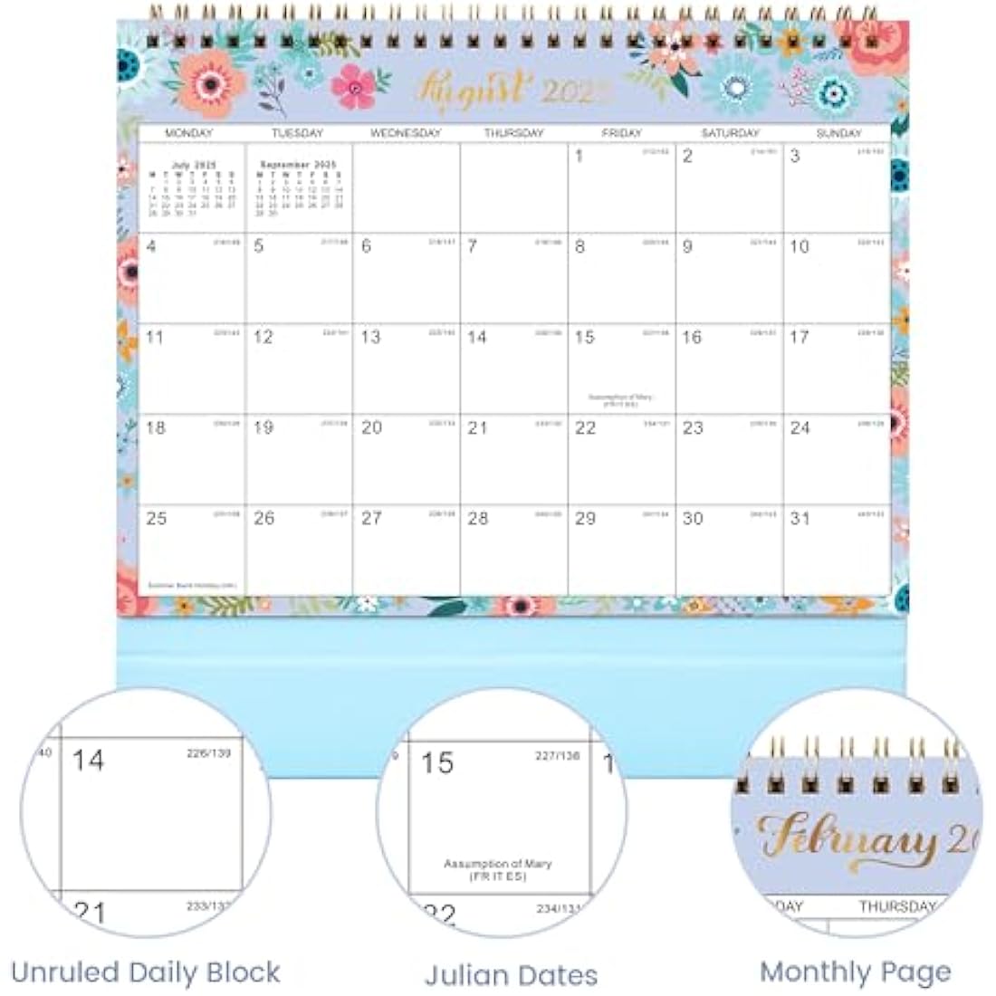 Jolof Store 2025-2026 Desk Calendar – Standing Flip Desktop Planner