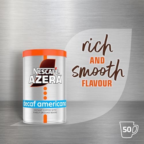 NESCAFÉ Azera Americano Decaff Instant Coffee - 90g Tin (Pack of 6)
