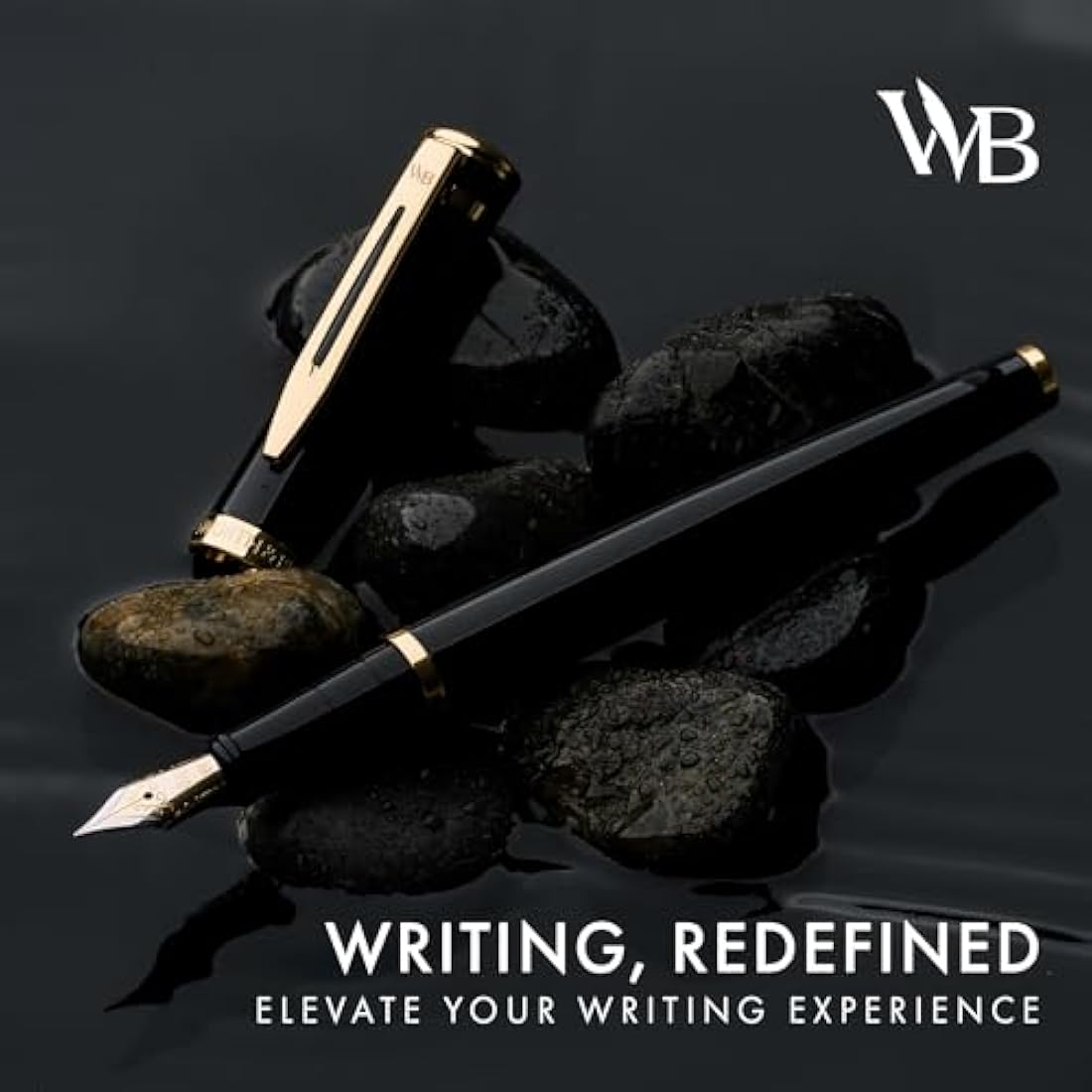 Wordsworth & Black Fountain Pen Set – 18K Gold Finish Calligraphy Pen