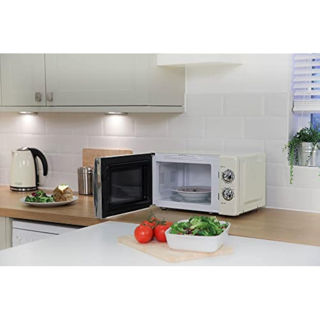 Russell Hobbs RHMM701C Solo Microwave | 17L 700W Cream Compact