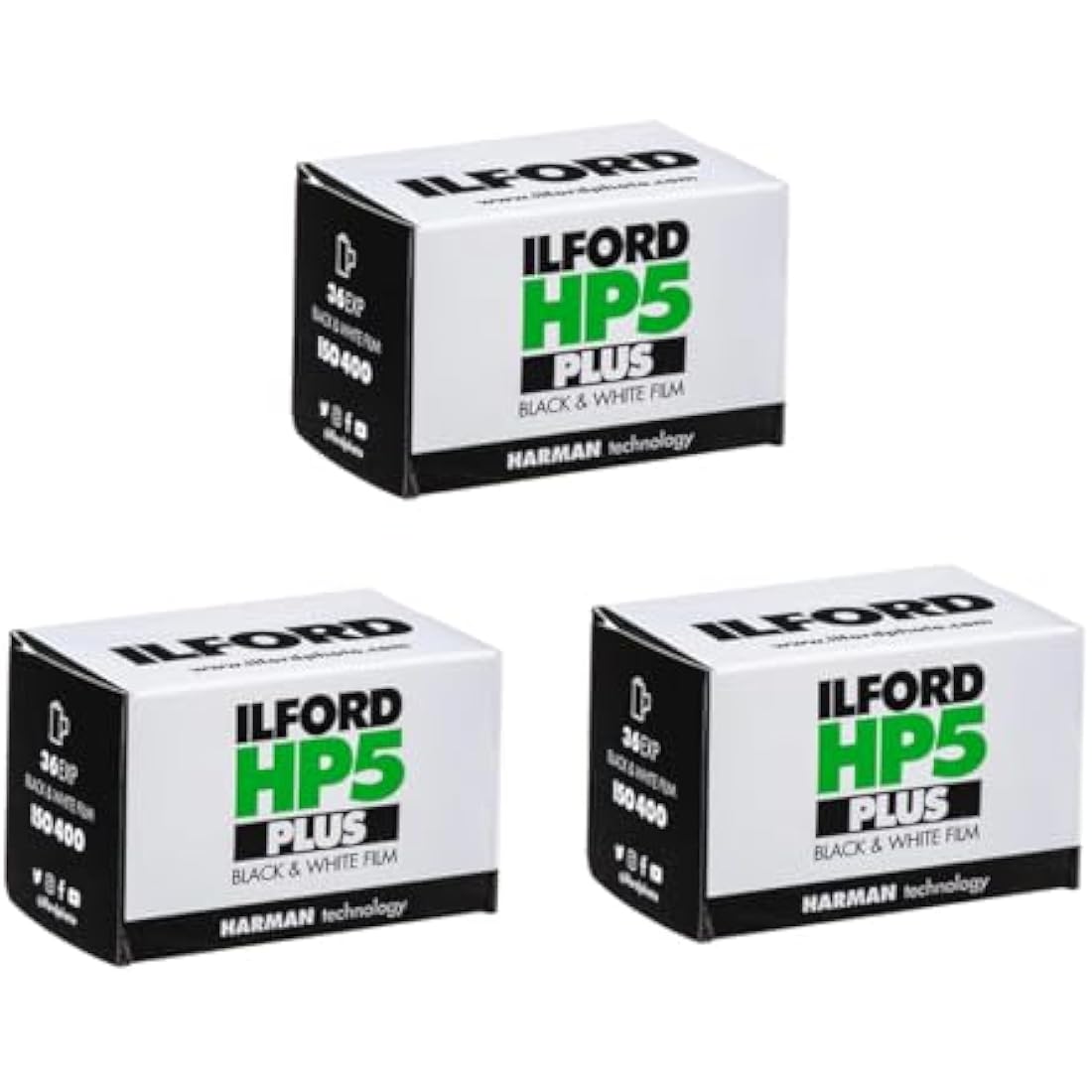 Ilford HP5 Plus Black and White 35mm Film - 36 Exposures (2+1 Free)