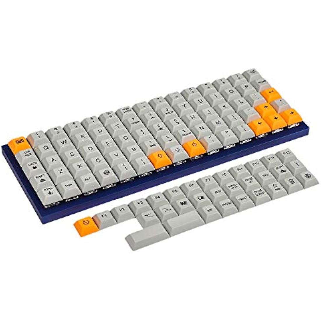 YMDK DSA Dye Sub PBT Keycaps for Ortholinear MX Keyboards | 107 Keys